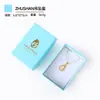 Precio Especial por Tiempo Limitado Joyero en Stock con Colgante de Logo Caja para Anillo Pulsera Empaque de Joyería con Forma Especial Acolchado