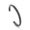 Pulseira Aberta em Formato de C de Aço Titânio Estilo Ins Masculino Pulseira de Aço Inoxidável com Bordas Cortadas em Diamante Design de Nicho Joia Versátil