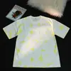 Camiseta tie-dye lavada de algodón puro de peso pesado de 230 g, retro transfronteriza, talla grande, corte holgado, hombros caídos, manga corta moderna, venta al por mayor