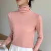 Suéter de Cachemira de Alta Gama para Mujer, Listo para Usar, Suéter de Punto Cálido, Suéter de Punto de Cachemira, Camiseta de Manga Larga para Base, Color Sólido