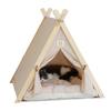 Yueshang Tenda Cama para Animais de Estimação para Todas as Estações, Sala de Maternidade Fechada em Madeira de Pinho para Gatos, Tenda Quente para Gatos no Inverno, Cama para Gatos