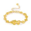 Pulsera Europea Dólar Oro Valiente Dinero Latón Chapado en Oro Pulsera Valiente Chapada en Oro Vietnam Oro Chapado Imitación Oro Joyería para Damas