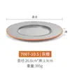 Kaibaiya Prato para Jantar de Bife Ocidental Prato Raso Redondo Imitação de Porcelana Prato de Melamina A5 Restaurante Louça