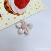 Lazo de Cuadros Flor de Cinco Pétalos Accesorios DIY Accesorios para el Cabello Hechos a Mano Pinzas para el Cabello Broches Accesorios para Ropa Muñeca Bolsa