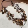 Collar de cuentas de resina transfronterizo europeo y americano Cadena de clavícula de moda de lujo ligero Lujo ligero de alta gama Personalizado Versátil Collar Venta al por mayor