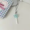 Colgante de piruleta de simulación de estrella de cinco puntas con destellos finos, cuerda para teléfono móvil, adornos para bolsa de pericardio de niña linda, mejor regalo para amigo de pareja
