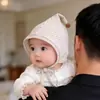 Gorro para Bebé y Niño Pequeño Estilo Primavera y Otoño, Gorro Protector de Fontanela, Gorro de Elfo a Prueba de Viento con Cintas para Orejas para Niños y Niñas, Invierno