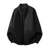 Chaqueta de Otoño Invierno para Hombre de Color Sólido con Cuello Alto Moda Masculina Adelgazante Casual Versátil Impermeable Parte Superior Logo Personalizable