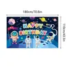 Telón de Fondo Impreso de Feliz Cumpleaños Decoración para Fiesta Navideña Fondo para Dormitorio Sala de Estar Diseño Personalizado Transfronterizo