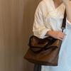 Bolso Tote Shengmi de Cuero Suave de Gran Capacidad para Mujer, Nuevo, Simple, para Ir al Trabajo, Simple, Grande, para Estudiantes, para Clases, de Hombro, Cruzado