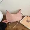 Bolsa Personalizada Estilo Dulce al por Mayor Bolsa Luna Nueva Bolsa para Mujer 2026 Verano Nuevo Bolso de Hombro con Cadena Tejida Bolso Cruzado de Moda