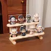 Expositor de Caja Ciega de Escalera de Madera Maciza para Figuras, Coleccionables, Juguetes y Joyería