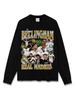 Camiseta de Manga Corta Estampada de Fútbol Americano Transfronterizo Zod Bellingham Sudadera Pesada con Cuello Redondo