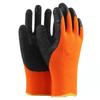 Guantes de protección laboral con forro polar de terciopelo cálido, forro de terciopelo, relieve de espuma Terry, arrugas, invierno, almacenamiento en frío, trabajo, protección, colgantes de goma