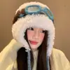 Gafas de Felpa de Invierno Sombrero de Aviador para Mujer Esquí del Noreste Protección para los Oídos Sombrero de Felpa Protección contra el Frío Cálido Sombrero de Punto Lei Feng