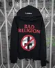 Moletom com capuz e estampa bidimensional estilo Harajuku, subcultura punk gótica escura retro americana Y2K