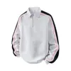 Sudadera con Cuello de Solapa y Puntadas de Color Contrastante para Hombre, Tendencia Otoñal de Marca, Suéter Holgado para Pareja, Diseño de Top