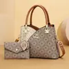 Bolsos Transfronterizos, Bolsos de Mujer Estampados de Gran Capacidad Retro de Gama Alta, Nuevos Bolsos Tote de Moda, Bolsos de Hombro, Bolsos de Mano para Mujer