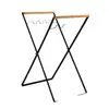 Armazenamento de Camping Cozinha Dobrável Externa Rack de Lixo Rack Doméstico Portátil Armazenamento de Metal Saco de Lixo Lixeira