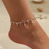 Joyería de Moda Transfronteriza Europea y Americana Moda Callejera Tendencia Decoración para el Pie Femenina Aleación Rhinestone Ancla Joyería Femenina Al Por Mayor