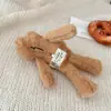 Pinza para el pelo de peluche de oso lindo, muñeco de dibujos animados, pinza para el pelo estilo ins girly para la parte trasera de la cabeza, nuevo accesorio para el pelo de otoño e invierno