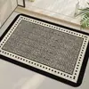 Tapete de Chão Absorvente de Lama de Diatomáceas Secagem Rápida Almofada Macia Banheiro Vaso Sanitário Cozinha Porta Tapete Entrada Tapete Antiderrapante