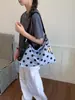 Bolsa de Bolinhas Super Popular Estilo Coreano para Mulheres 2026 Nova Bolsa Versátil de Ombro/Sob o Braço Mochila de Grande Capacidade Bolsa Simples para o Dia a Dia