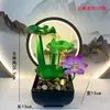 Venda Direta de Fábrica Decoração de Casa Nórdica de Luxo Leve Arte em Ferro Ornamento de Fluxo de Água Umidificador Decoração de Mesa Escritório Atacado