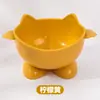 Tazón original para gato color macarrón, tazón para mascota Jigglypuff, tazón elevado protector del cuello, tazón para comida de gato, anti-derrames, Amazon transfronterizo