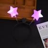 Palo de Animación Estrella de Cinco Puntas, Barra Luminosa, Accesorios para Conciertos, Tocado Brillante para Actuación Infantil, Diadema Orejas de Conejo, Diseño Fluorescente