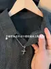 Camisa Polo de Cuello en V Espiga Hombro Normal Manga Corta Verano para Hombre Estilo Chanel Camiseta de Peso Pesado Corte Limpio Media Manga para Pareja