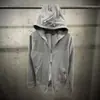 Sudadera con capucha y decoración de cremallera de moda urbana para Otoño e Invierno, Venta al por mayor de Comercio Exterior, Moda Casual de estilo callejero europeo y americano, Sudadera