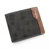 Nova carteira masculina curta, carteira masculina de PU emendada, moderna e simples, porta-cartões, porta-moedas e troco