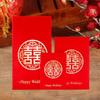 Convite Envelope Vermelho de Casamento Chinoiserie Palavra Feliz Envelope Vermelho Envelope Vermelho Bloqueador de Porta de Casamento Mini Envelope Vermelho Bloqueador de Porta Saco de Doces de Casamento Atacado