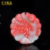 Xinjiang Hotan - Colgante de jade rojo, blanco, dorado, de seda, jade Pixiu, para hombre y mujer, con piedra de sangre, para collar y productos vivos