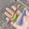 Juguetes para Gatos, Tubos de Malla Tejida Elástica, Juguetes Elásticos Versátiles que Cambian de Forma, Accesorios Interactivos de Juguetes para Mascotas de Autoentretenimiento