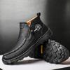 Otoño/Invierno 2025 Nuevos Productos Transfronterizos Talla Grande Botas Martin Cosidas a Mano Casuales Acolchadas de Algodón de Caña Media Comercio Exterior Zapatos de Hombre al por Mayor