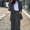 Terno Transfronteiriço 2025 Novo Estilo Coreano Terno Casual Solto Blazer com Ombreira Disponível em Várias Cores