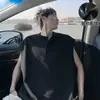 Camiseta sin mangas tipo henley de algodón Mamba para hombre, marca de moda de verano, ropa deportiva casual elegante, corte holgado, chaleco juvenil