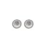 Colgante de girasol de plata S925 con forma de aguja para oreja, ideal para mujer, accesorios de joyería DIY, productos semiacabados 1305
