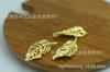 Acessórios de Cobre Fundido 22*10mm Pingente de Folha de Cobre Fundido Pingente de Lâmina Acessórios para Adornos de Cabeça de Noiva