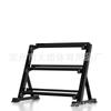 Suporte para Halteres com Tubos de Aço Espessados, Suporte para Barra para Uso Doméstico e Comercial, Equipamento de Fitness, Suporte Duplo para Kettlebells, Tipo Móvel em Forma de A