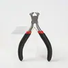 Alicate Plástico Mini Mergulhado Vermelho e Preto 4,5 Polegadas Alicate de Ponta Chata Superior Oblíquo Agulha Redonda Ferramentas Para Joias Alicate de Forjamento Polimento