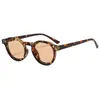 Montura Redonda de Moda Estilo Europeo y Americano Retro Casual Unisex Tendencia para Exteriores Protección Solar Gafas de Sol de Alta Gama