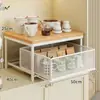 Estante de almacenamiento para olla de salud, soporte para hervidor de oficina, organizador de escritorio, estante de varios niveles, un imprescindible para los espacios de trabajo de las mujeres y un soporte para tazas de té