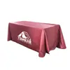 Mantel Rectangular con Logo Transfronterizo Color Sólido Liso Mantel para Banquete Boda Fiesta Exposición Personalización