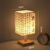 Lámpara de mesa de caligrafía estilo chino, lámpara de noche para dormitorio, luz ambiental para sala de estudio y casa de huéspedes, lámpara de noche estilo retro para casa de té con encanto Zen