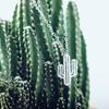 Collar de Plata Esterlina s925 al por Mayor Collar de Plata Esterlina de Cactus Joyería de Plata de Moda Coreana
