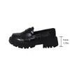 Zapatos Mocasines Talla Grande Comercio Exterior Mujer 2026 Otoño Invierno Nuevos Estilo Británico Versátiles Suela Gruesa Textura de Piedra Mocasines Planos sin Cordones Mujer