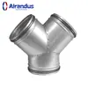 Tubo de Aire en Espiral de Acero Inoxidable Ypx Codo en T Junta Recta Accesorios para Conductos de Aire